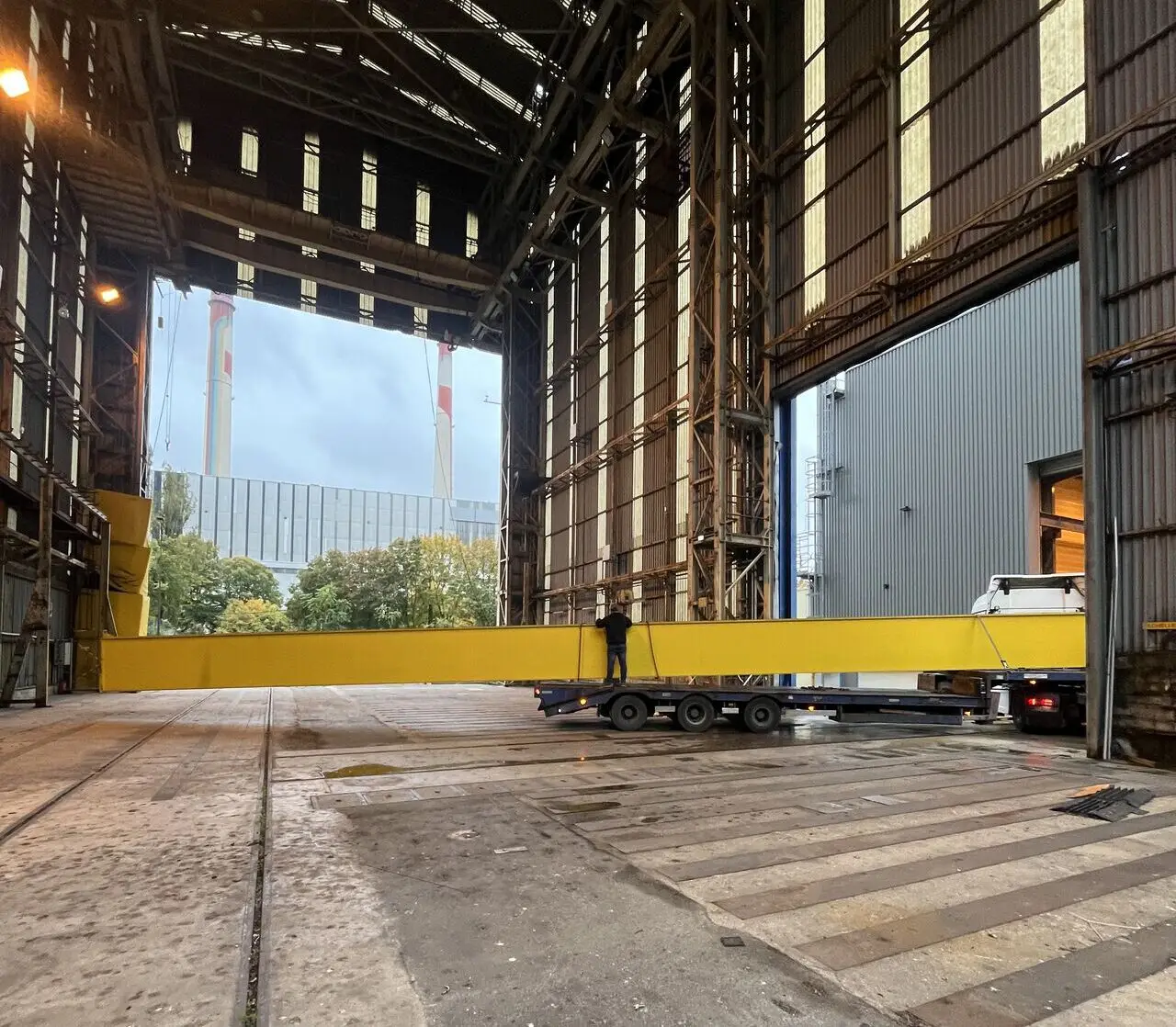 dépose pont roulant bipoutre