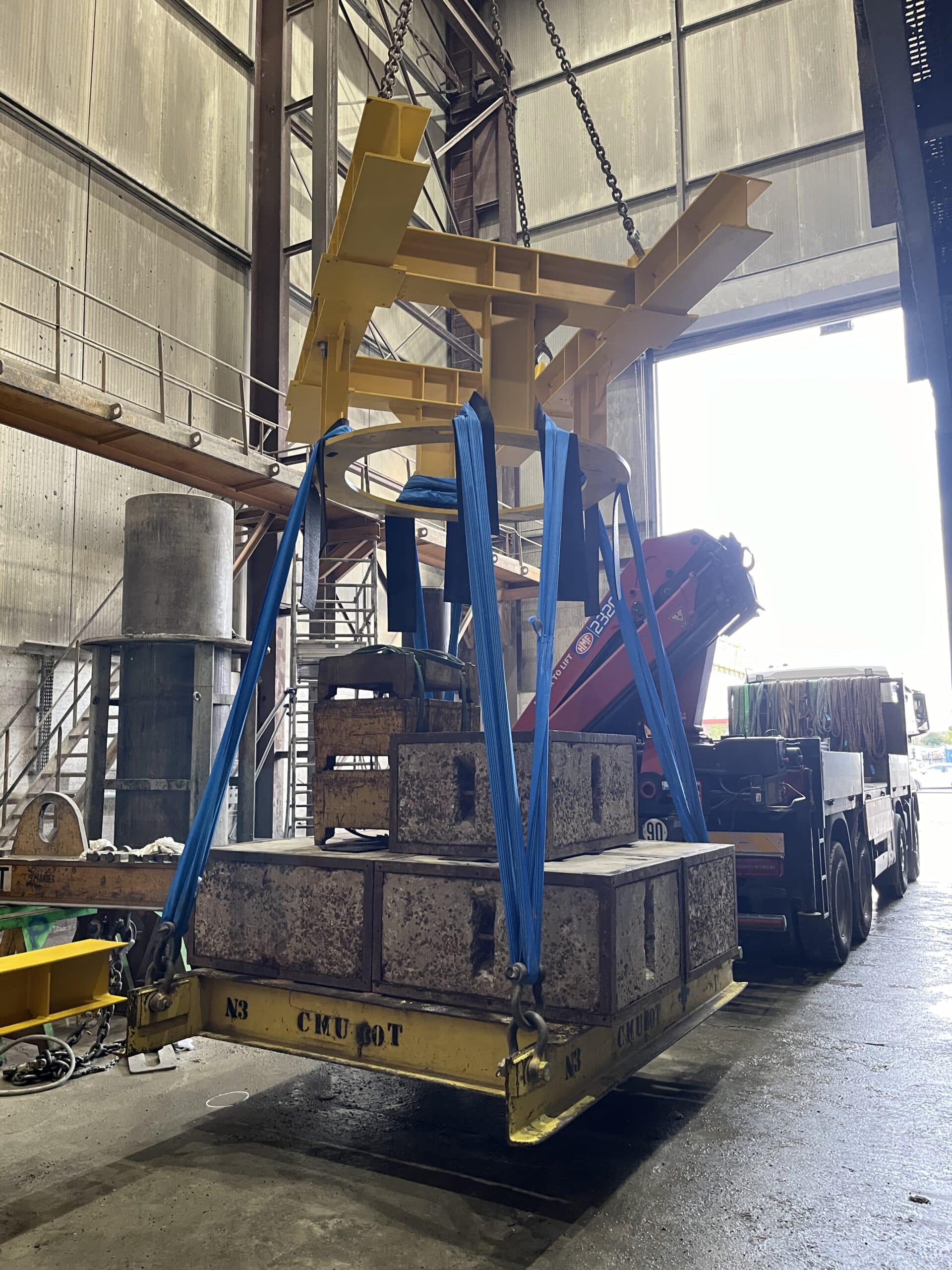 APL épreuves levage palonniers nucléaire en charge