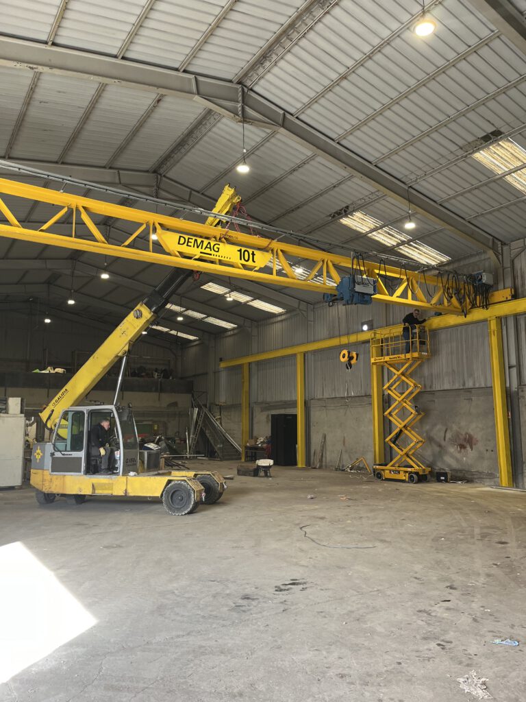 APL location engin de levage : pose pont roulant